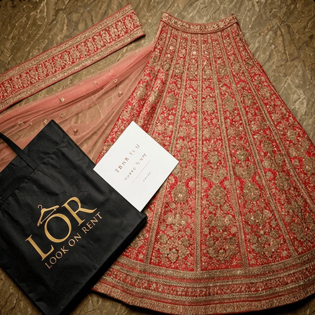 LOR Lehenga and Packaging